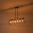 Lustre rectangulaire 6 lumières