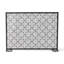  Contemporary Fireplace Screen, Sleek Single-Panel Design with Durable Mesh and Modern Accents, Elegant Protection for Fireplaces, Silver