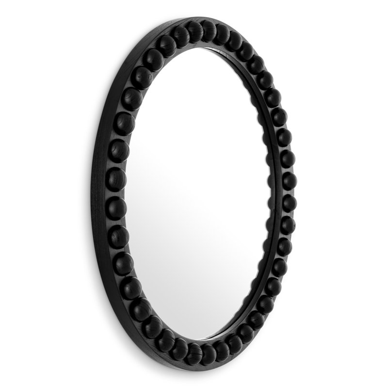 Mirror Kenton L Classic Black Finish, 31.5" H x 31.5" W, Round