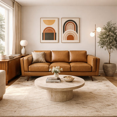 Freiro 90.4'' Leather Sofa