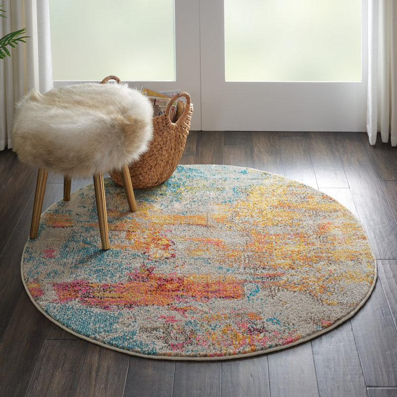 Lani Abstract Indoor Rug, Round 7'10"