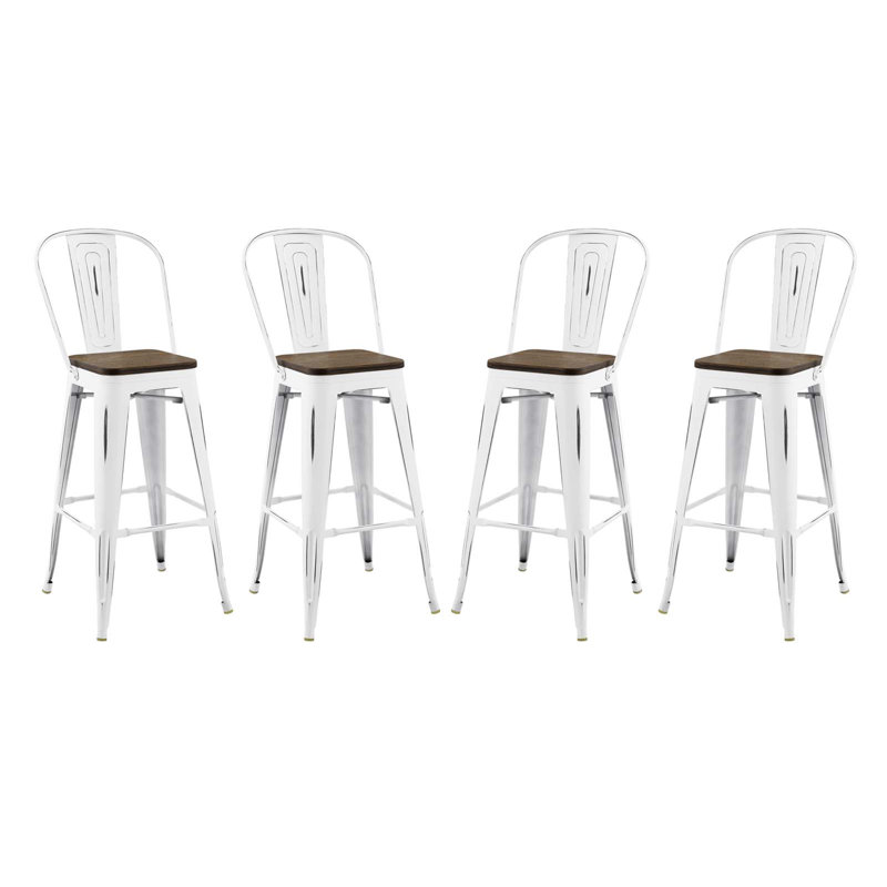 Tabouret de bar Promenade, Blanc