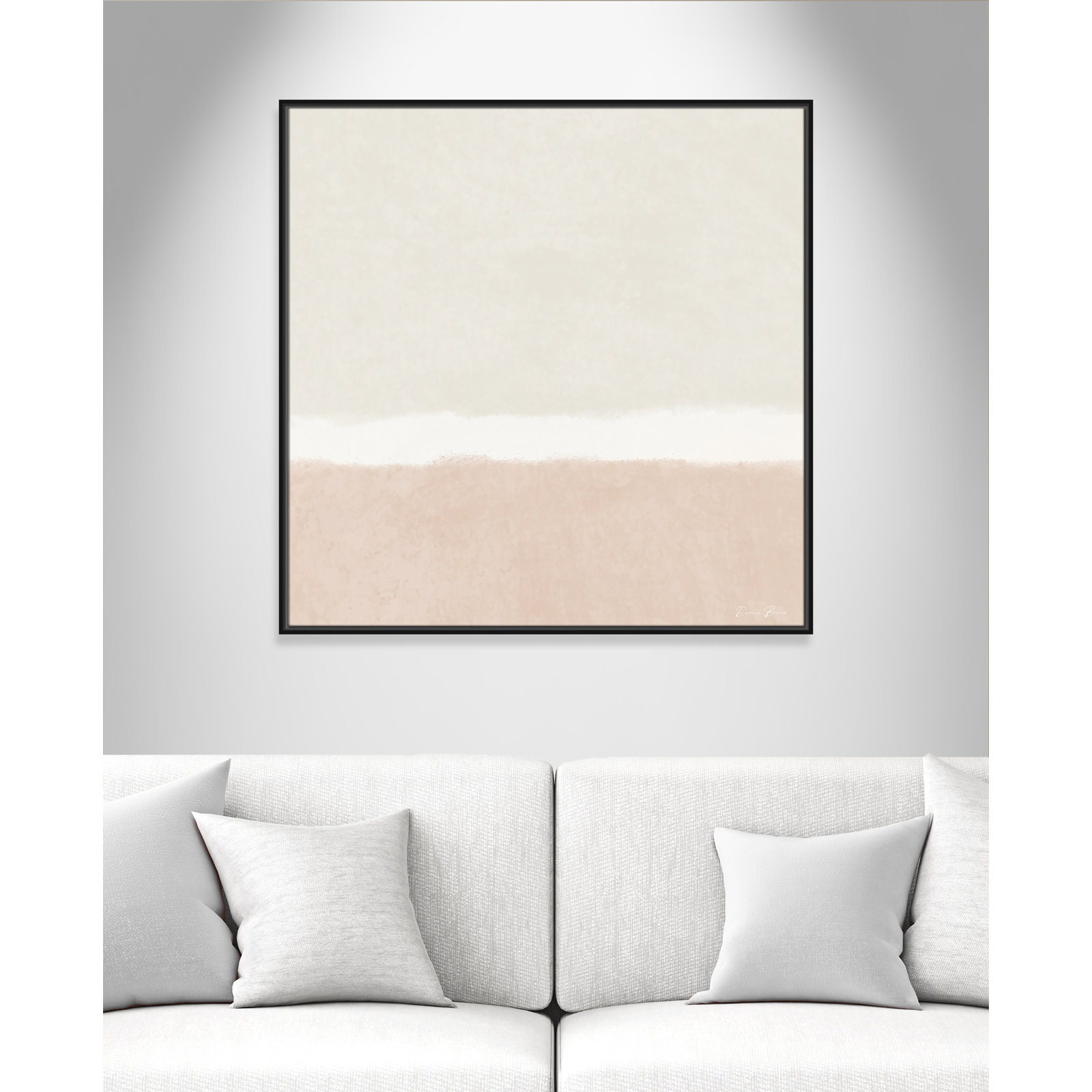 Willadeene "Slate I" Print, 37.5" H x 37.5" W, Black Framed