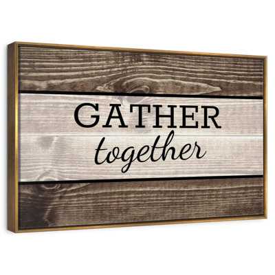 Gather Together Typography I