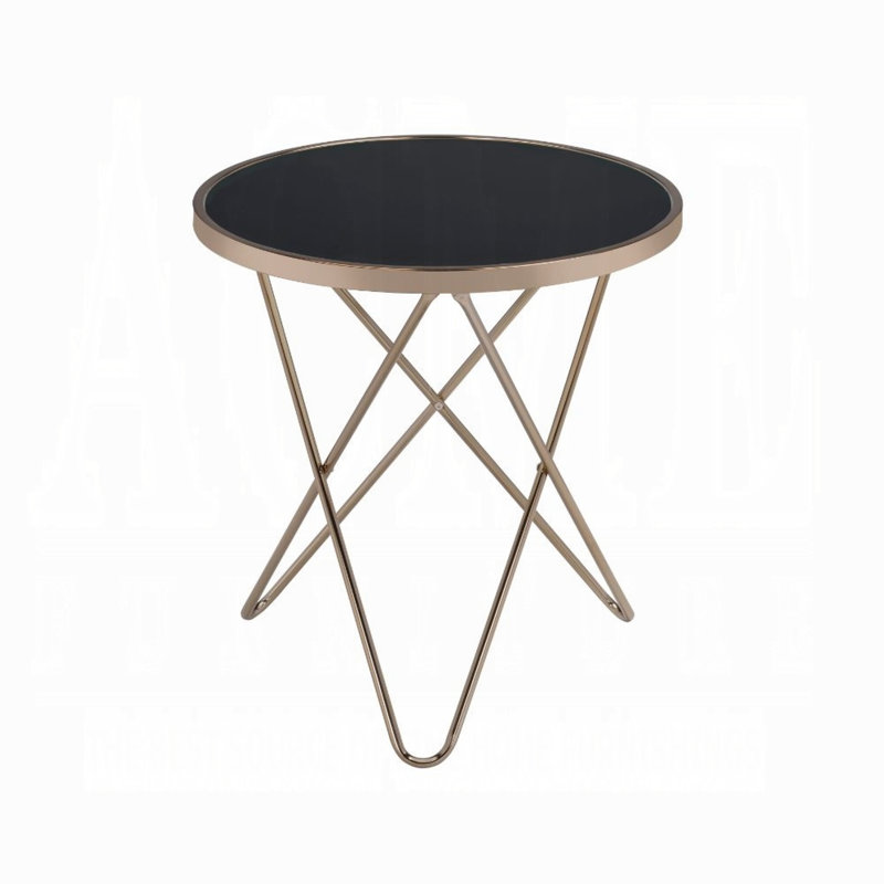 Table de bout Correena, Noir, noir, noir, noir, H 22 po x l 22 po x P 22 po