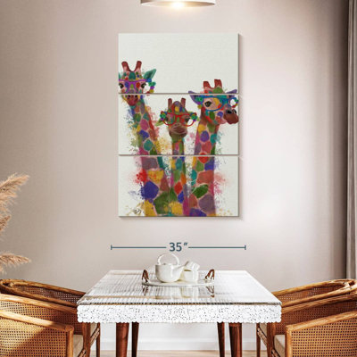 Trio de girafes Brampt Rainbow Splash