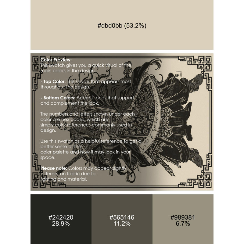 Machine Washable Titus Guan Yu Traditional Vintage Look Rug in Beige – Beige Binding, 7x9