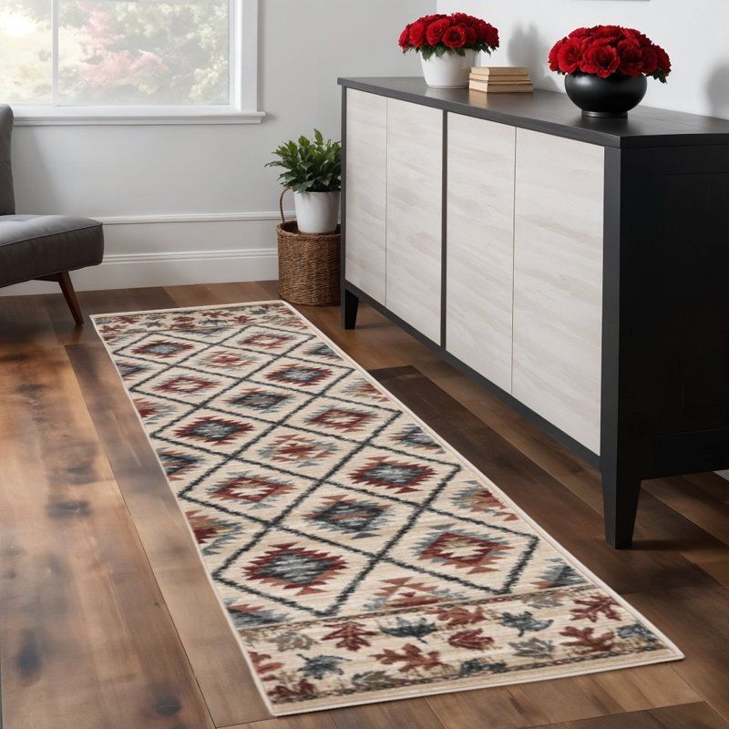 Tapis ivoire tissé à la machine