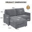 Saarth 180cm 2 Seat Area Corduroy Corner Sofa-603777326