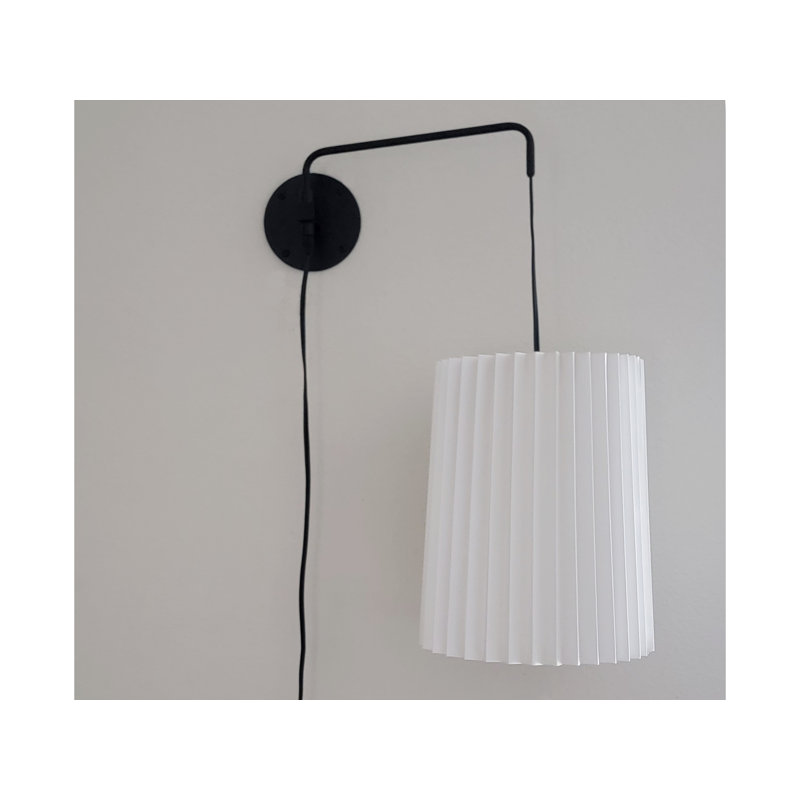 Keashawn Aluminum Plug-in Armed Sconce
