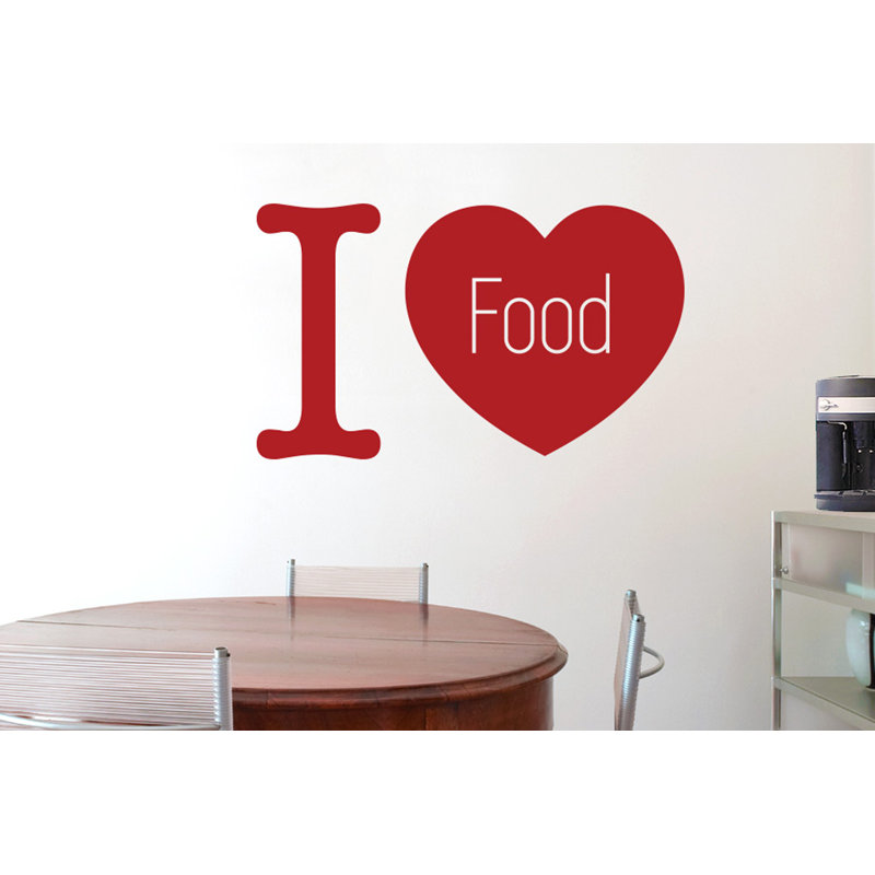 Food & Beverage Wall Decal, Dark Red, Medium