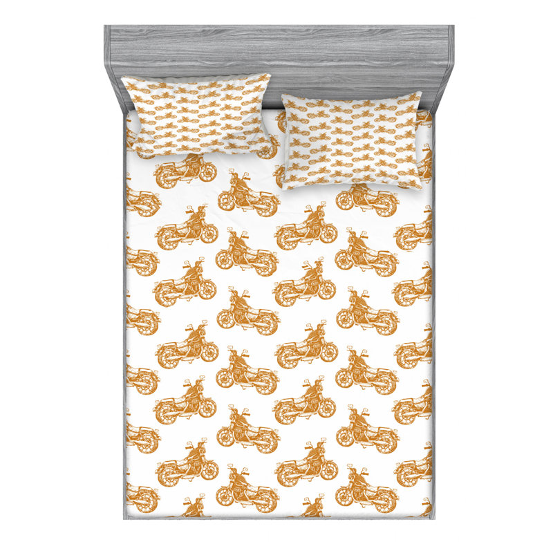 Microfiber Sheet Set, Queen Sheet Set + Fitted Sheet + 2 Pillowcases