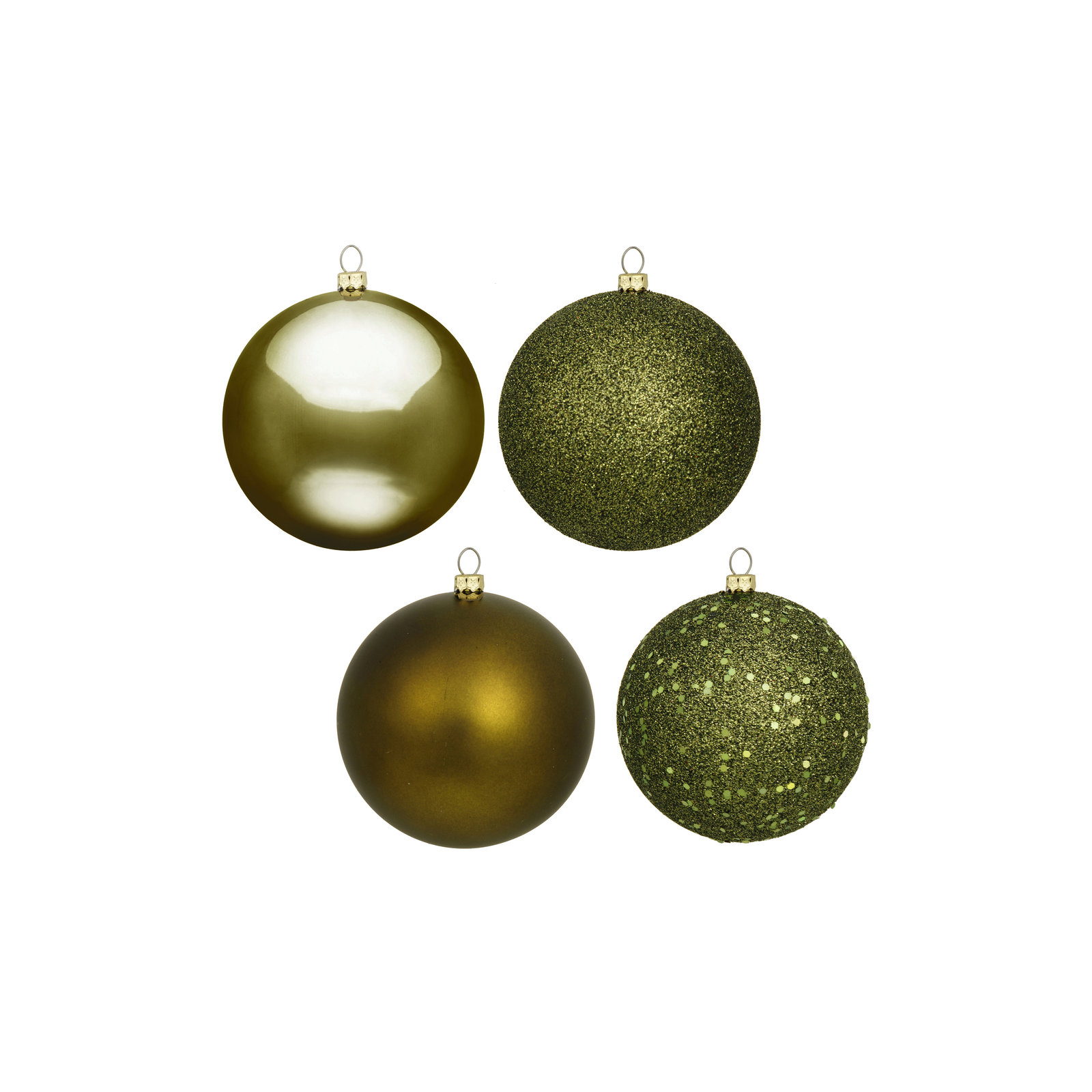 Holiday Décor Ball Ornament, Olive, 2.75"