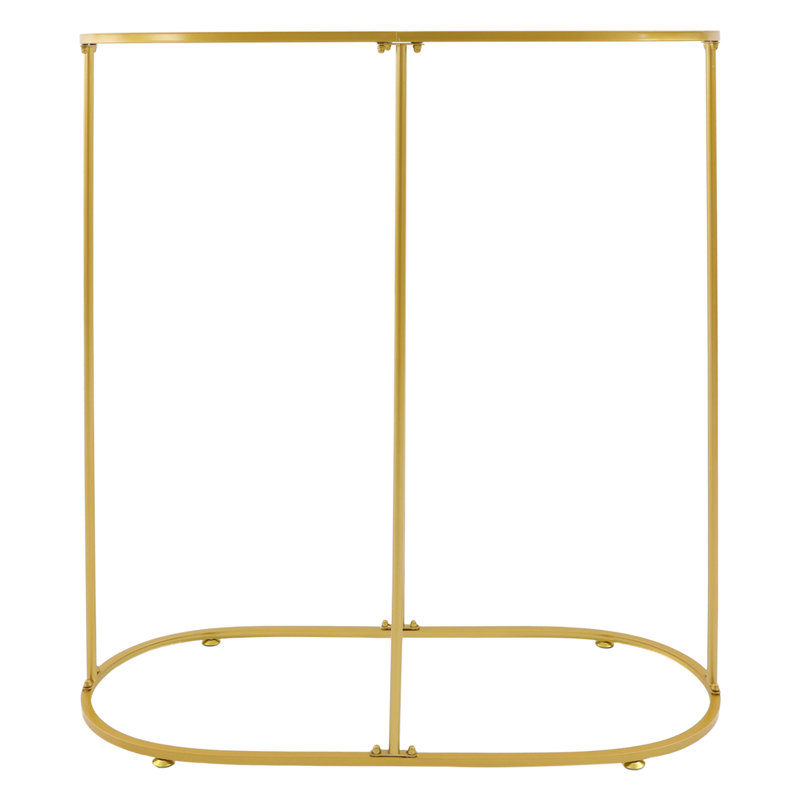 Commercial Oval Iron Clothes Stand, Gold