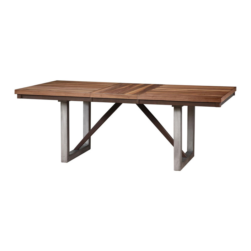 Jeraldene Rectangular Extendable Dining Table in Brown