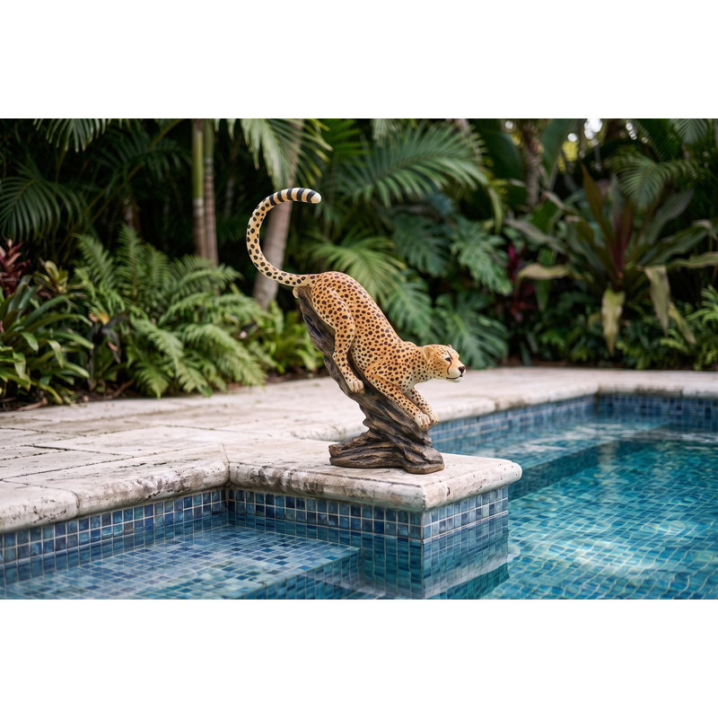 Stalking The Savannah Cheetah Statue