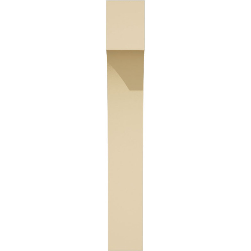 Corbeau en uréthane Huntington Signature, brun clair apprêté, H 24 po x l 3,5 po x P 8 po