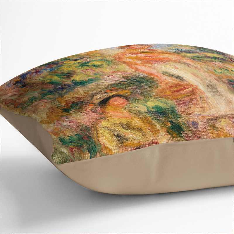 Square Cushion, 40cm H x 40cm W x 15cm D, Stone