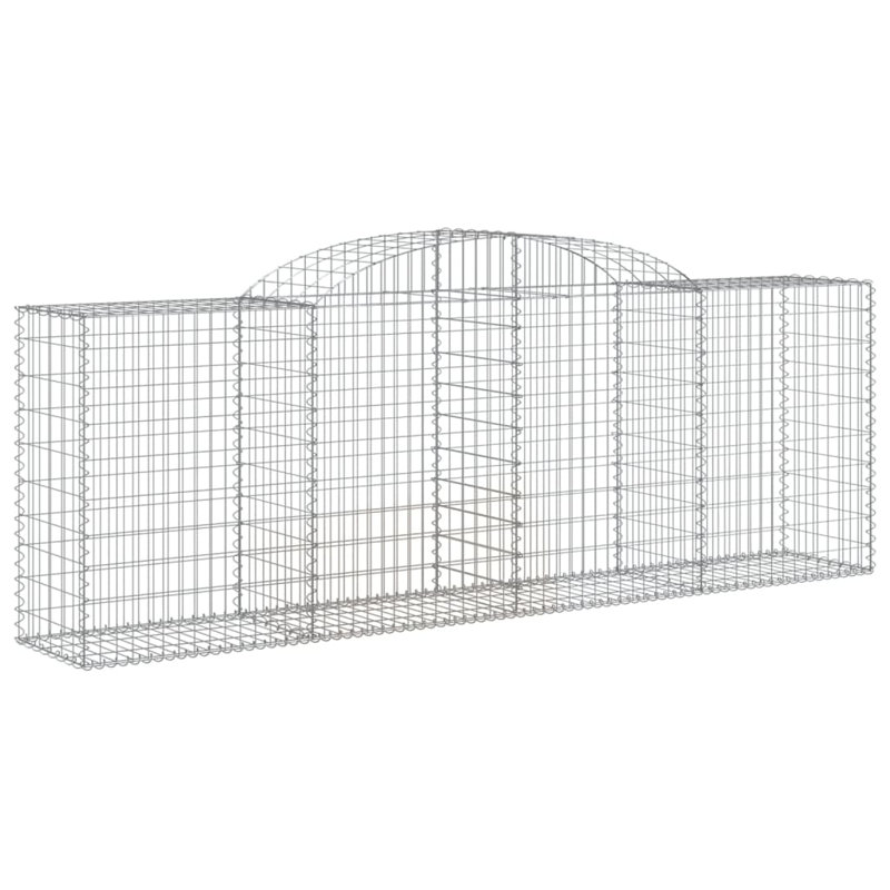 Clôture en métal Gabion arquée H 4 pi x l 10 pi