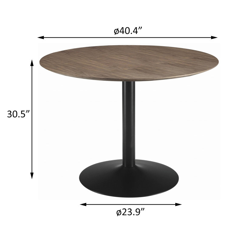 Bachisia Round Metal Base Dining Table