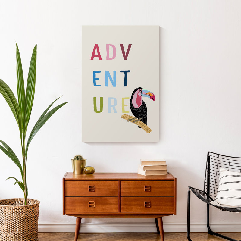 Art d'aventure sur toile, H 30 po x l 20 po x P 1,25 po