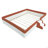King Size Upholstered  Daybed Frame With Fence And Stairs-121206480-121206477
