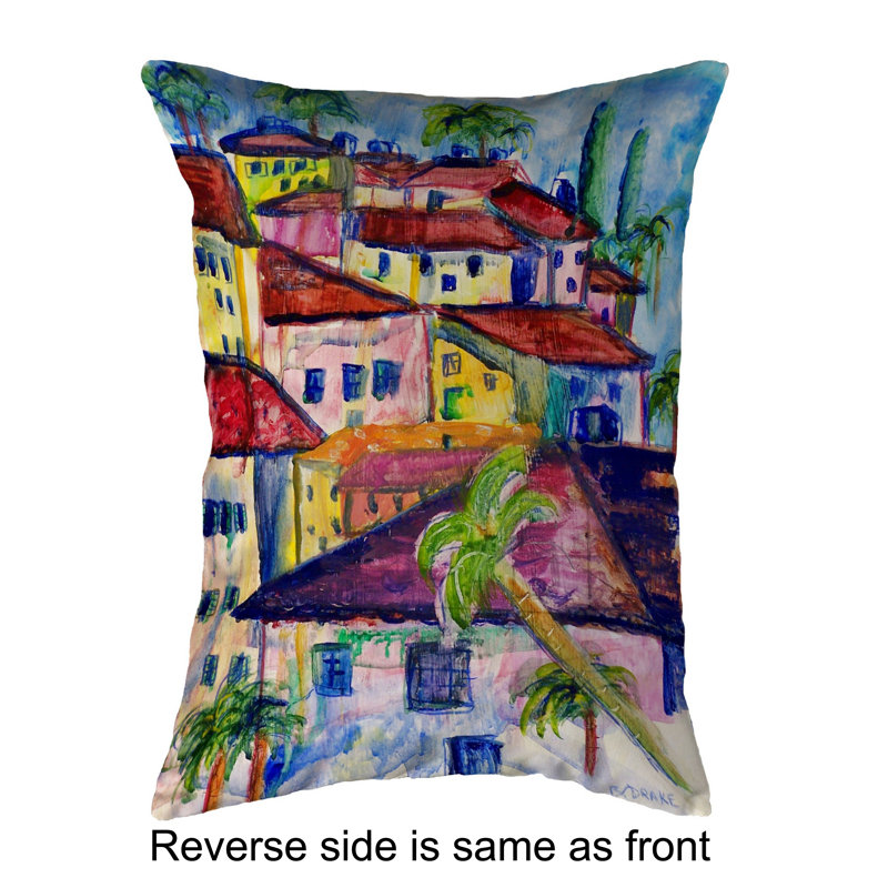  Housse et insert de coussin décoratif d'extérieur Fun City I