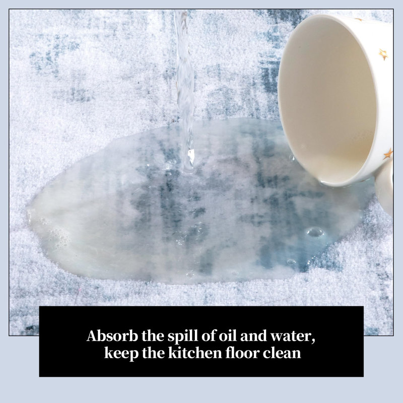 Ensemble de 3 tapis de cuisine modernes et abstraits