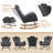 Bosten Solid Wood Rocking Chair-523603986