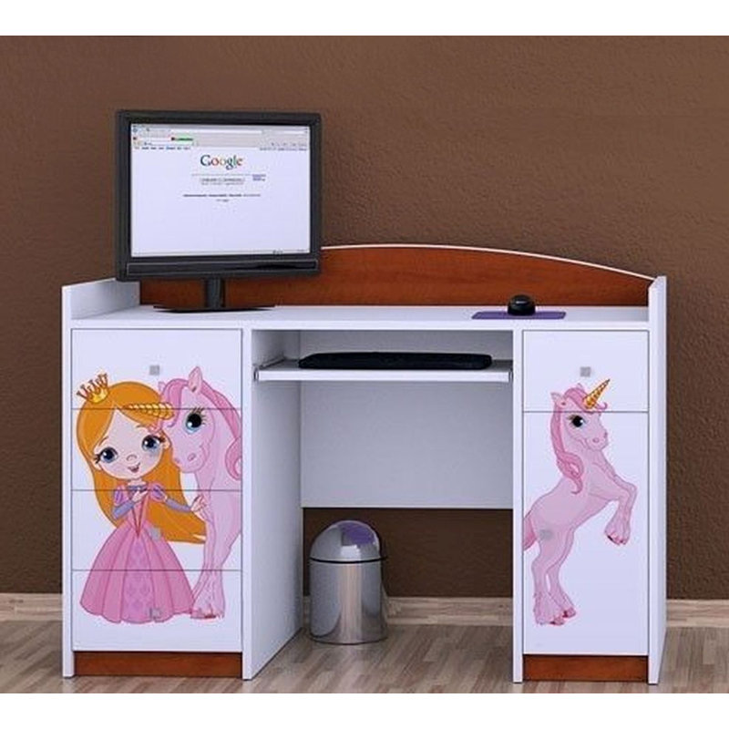 Hirsche 125cm Computer Desk, Brown