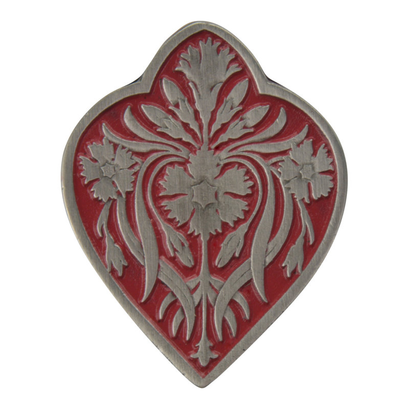 English Garden Novelty Knob, Antique Pewter/Cayenne