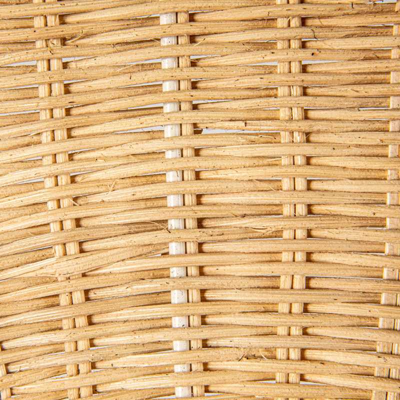 Bol rond à piédestal en rotin tissé à la main
