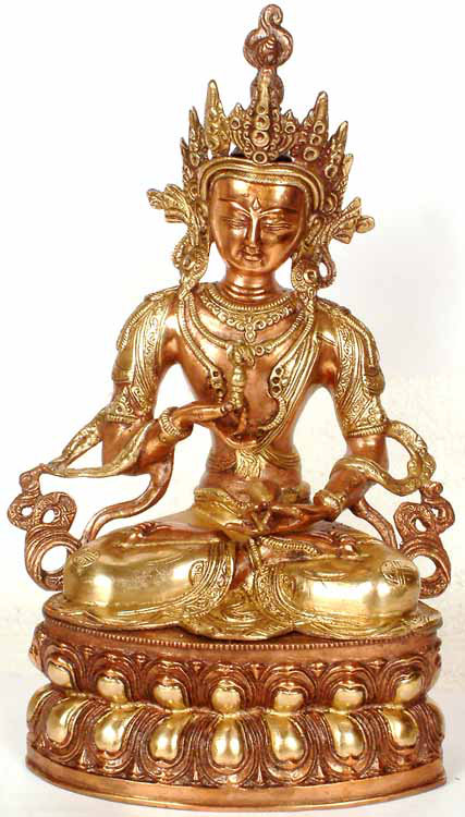 Divinité bouddhiste tibétaine Vajrasattva - Le prêtre divin