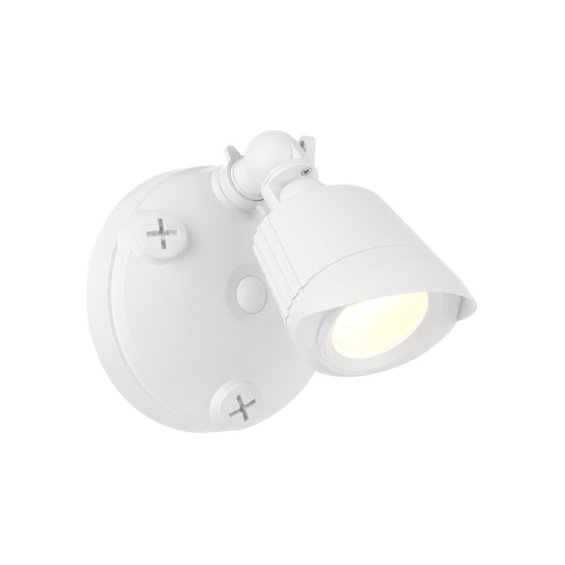 120 Watt 1 - Head LED Hardwired Outdoor Security Flood Light, White