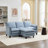4-Piece 76'' Upholstered L-Shape Sectional-1175927385