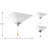 12.5'' 2 - Light White/Bronze/Nickel Bowl Ceiling Fan Light Kit