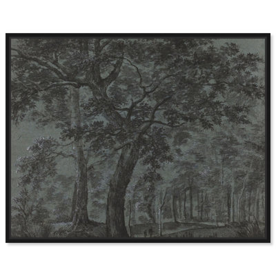 Reproduction d'art sur toile, "Wood at the Night with Traveller"