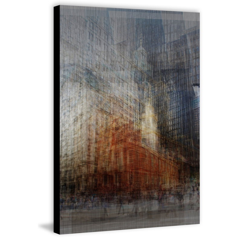 «Old State House Boston» par Chris Albert - reproduction sur métal, H 18 po x l 12 po