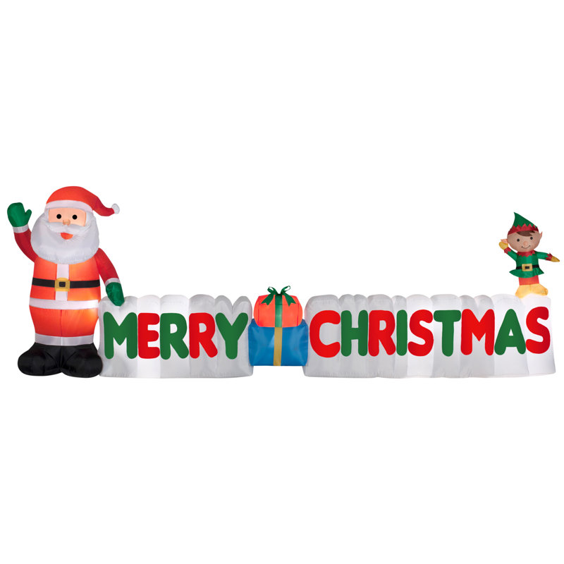 12 pi. Enseigne gonflable Merry Christmas