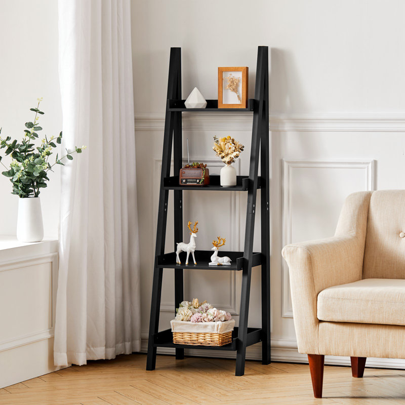 Narcie 140cm H x 44cm W Ladder Bookcase