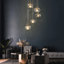 Luminaire suspendu en cuivre à 5 lumières Willeford