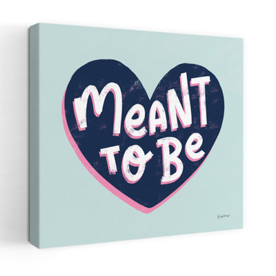 Contemporary Love Letters Ii With Blue Heart Art