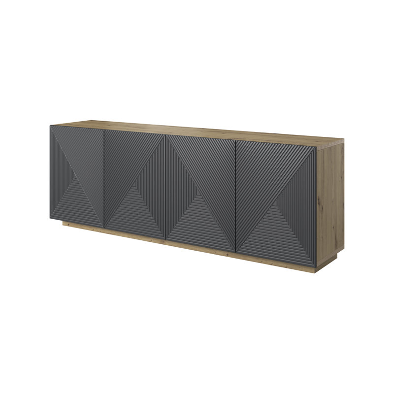 Meisel 200cm Sideboard, Artisan/Rivier Stone
