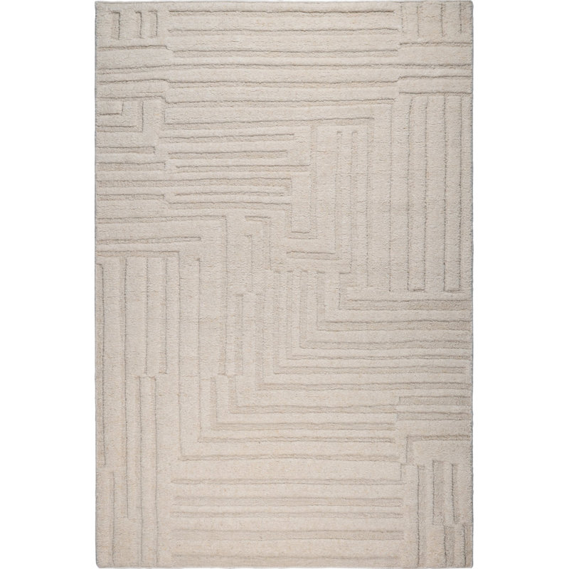 Narrows Ivory Area Rug, Rectangle 5' x 7'6"
