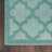 Adianey Red Barrel Studio Easy Care Trellis Aqua/Teal Blue Indoor/Outdoor Area Rug-1350939971