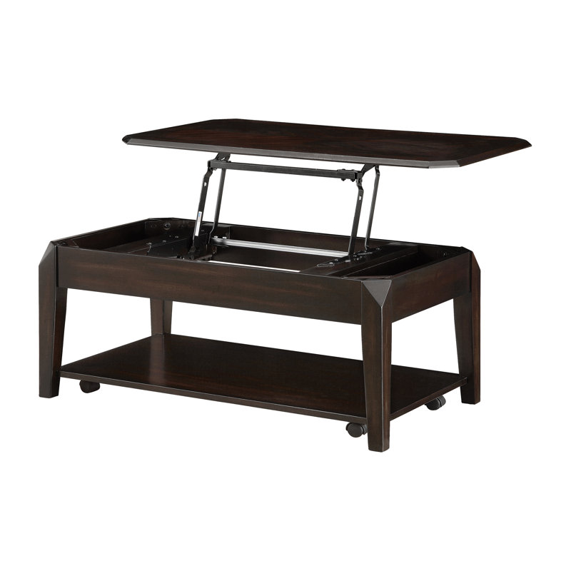 Table basse à plateau relevable avec rangement Lidiaidia