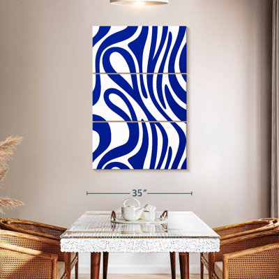 Motif de tourbillon bleu marine Avery