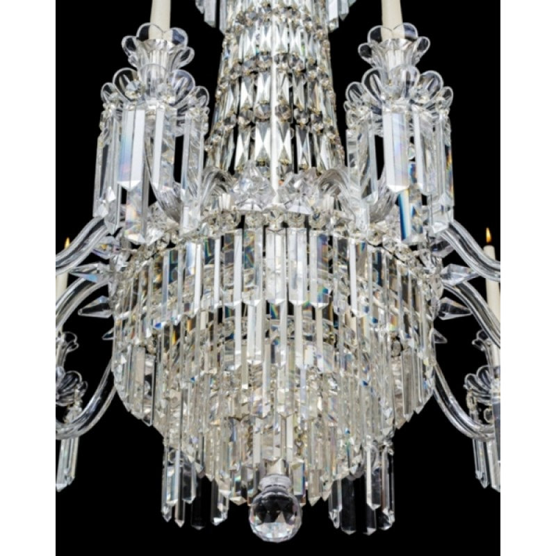 Lustre suspendu cascade de lumière victorienne, H 48 po x l 24 po x P 24 po, Fumée, Argent antique