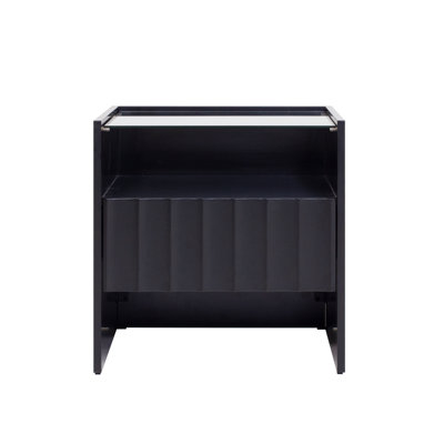 Charday 40cm W Metal Bedside Table