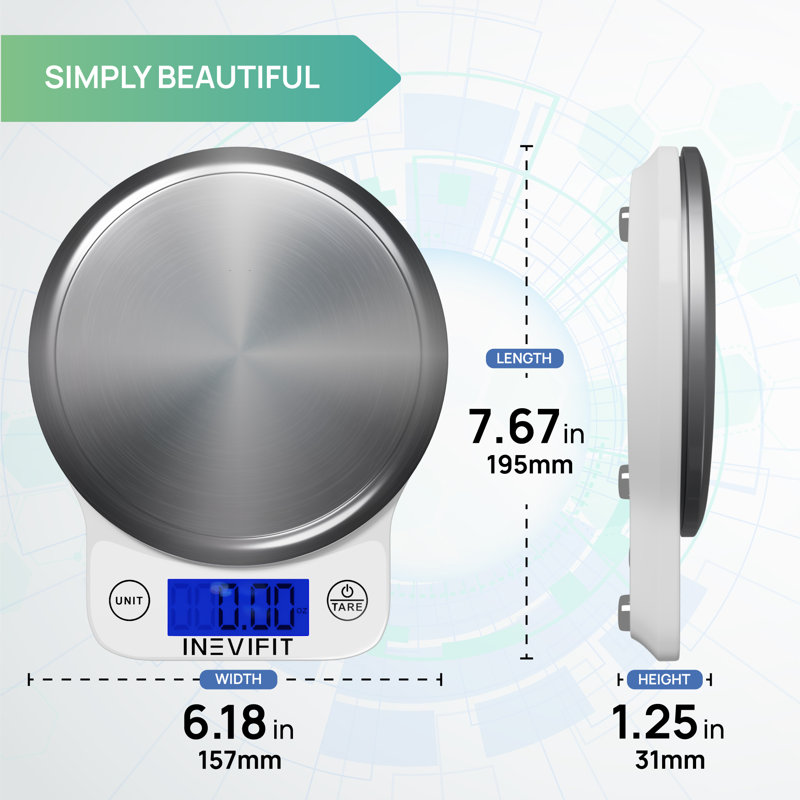 INEVIFIT Digital Scale, White